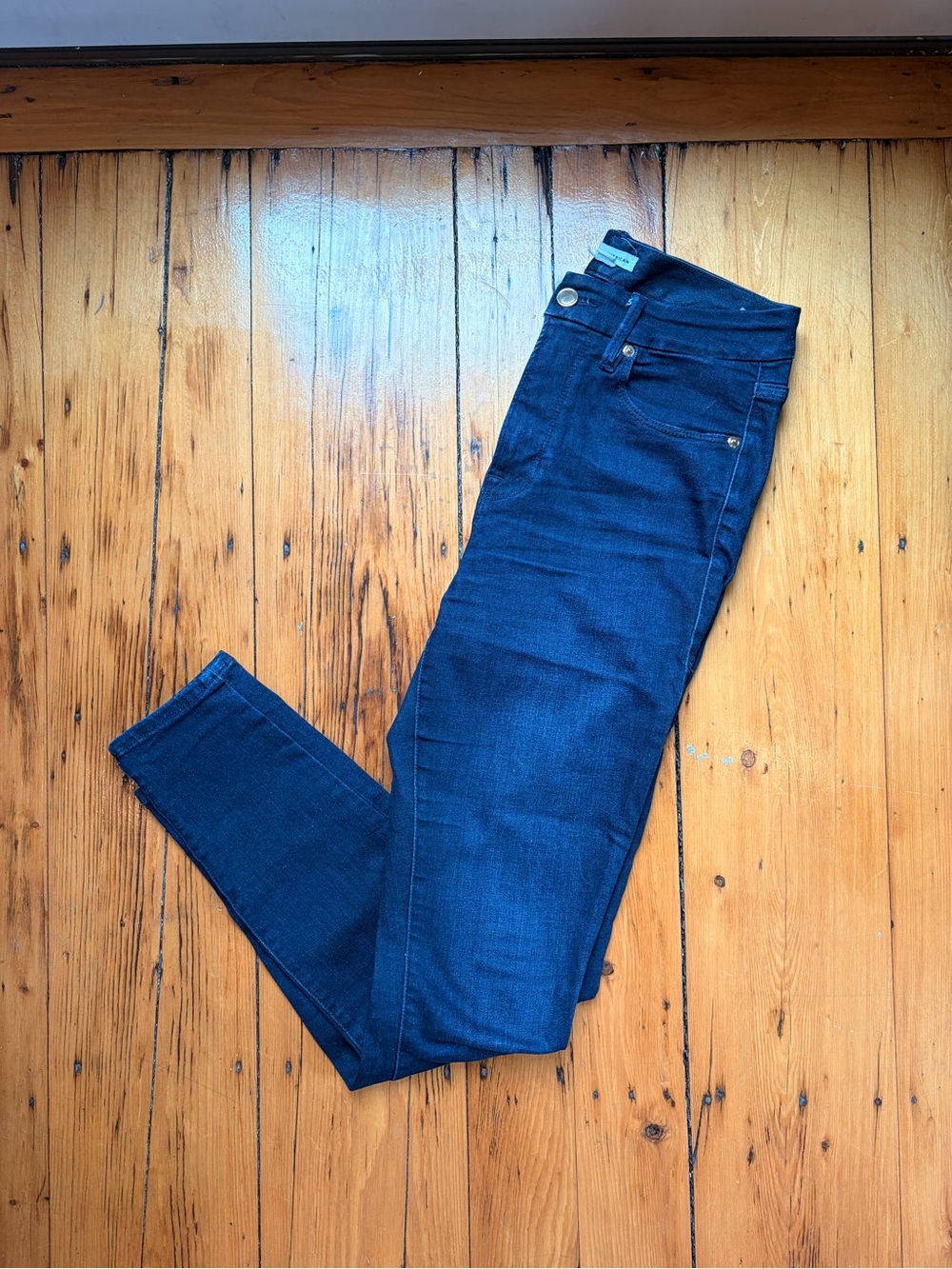 GOOD AMERICAN Good Legs Dark Blue High-Rise Women’s Skinny Jeans